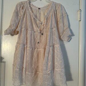 Free People Babydoll Tunic soft pink